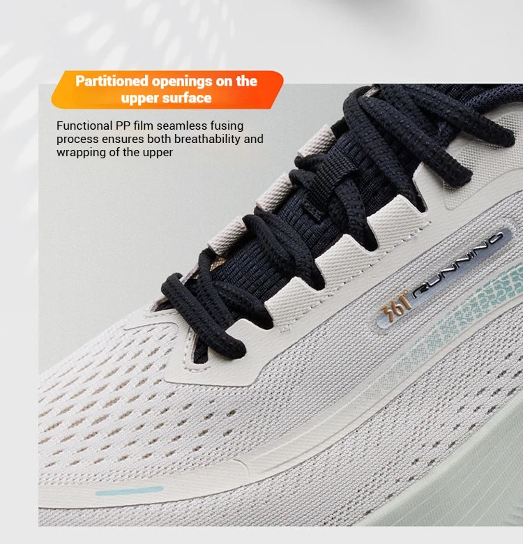 361 Degrees N40 Herren-Laufschuhe, trendige Rebound-Dämpfung, weich, strapazierfähig, luftiges Mesh, stabil, leicht, Herren-Sneaker 672532207