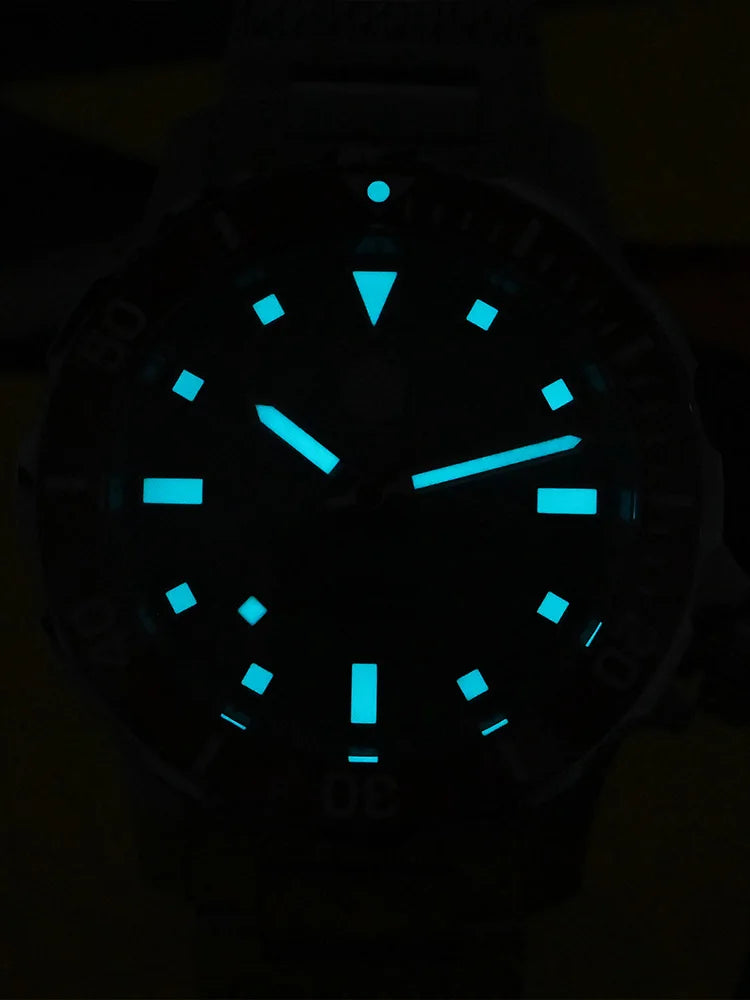 San Martin Original Design Diver 39.5mm V2 Men Watch NH35 Automatic Mechanical Watch Milanese Bracelet Waterproof 200m Luminous