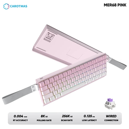 IROK Carotmas Mercury68 Mercury 68 Mercury68 Pro Mercury68 Max RT 0.001mm 8K Teclado mecânico magnético gaming com fios