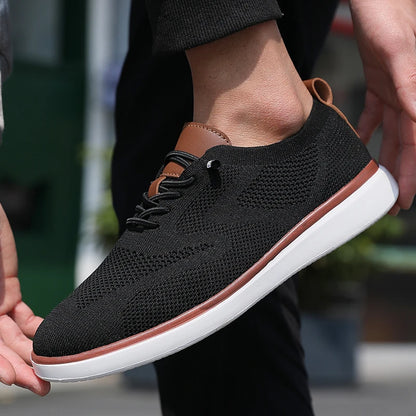 Mocasines deportivos de malla para hombre, calzado antideslizante de corte bajo, zapatos casuales deportivos, superventas, zapatos de diseño 2025