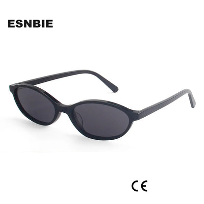 Trendy Acetate Small Oval Sunglasses Women 90'S Outfit Vintage Sun Glasses for Men Fashion Polarized Glasses  UV400 Protection