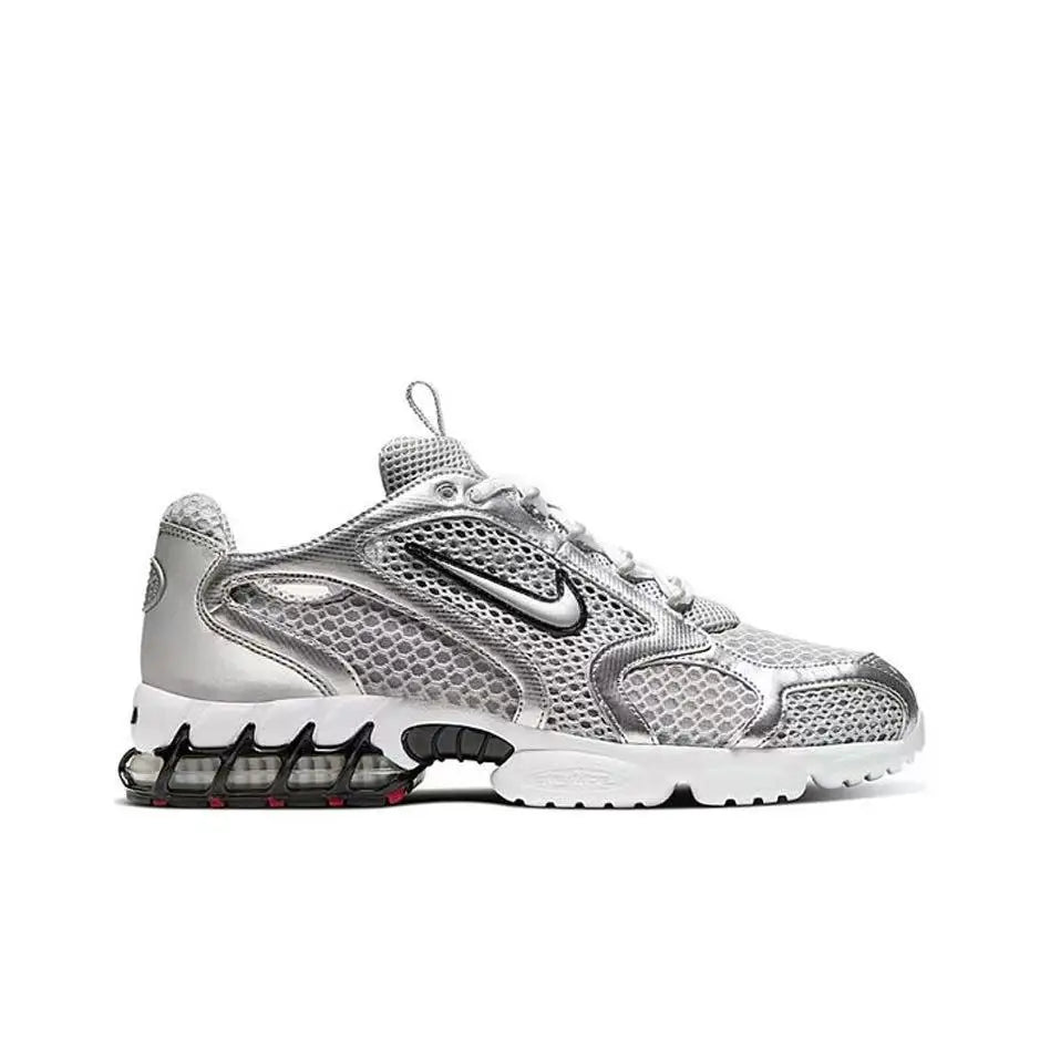 Nike Air Zoom Spiridon Cage 2 Unisex Χαμηλά Casual Παπούτσια Αθλητικής Ένδυσης Ανθεκτικά στη Φθορά Γκρι Κόκκινα Lifestyle Υποδήματα CJ1288-600