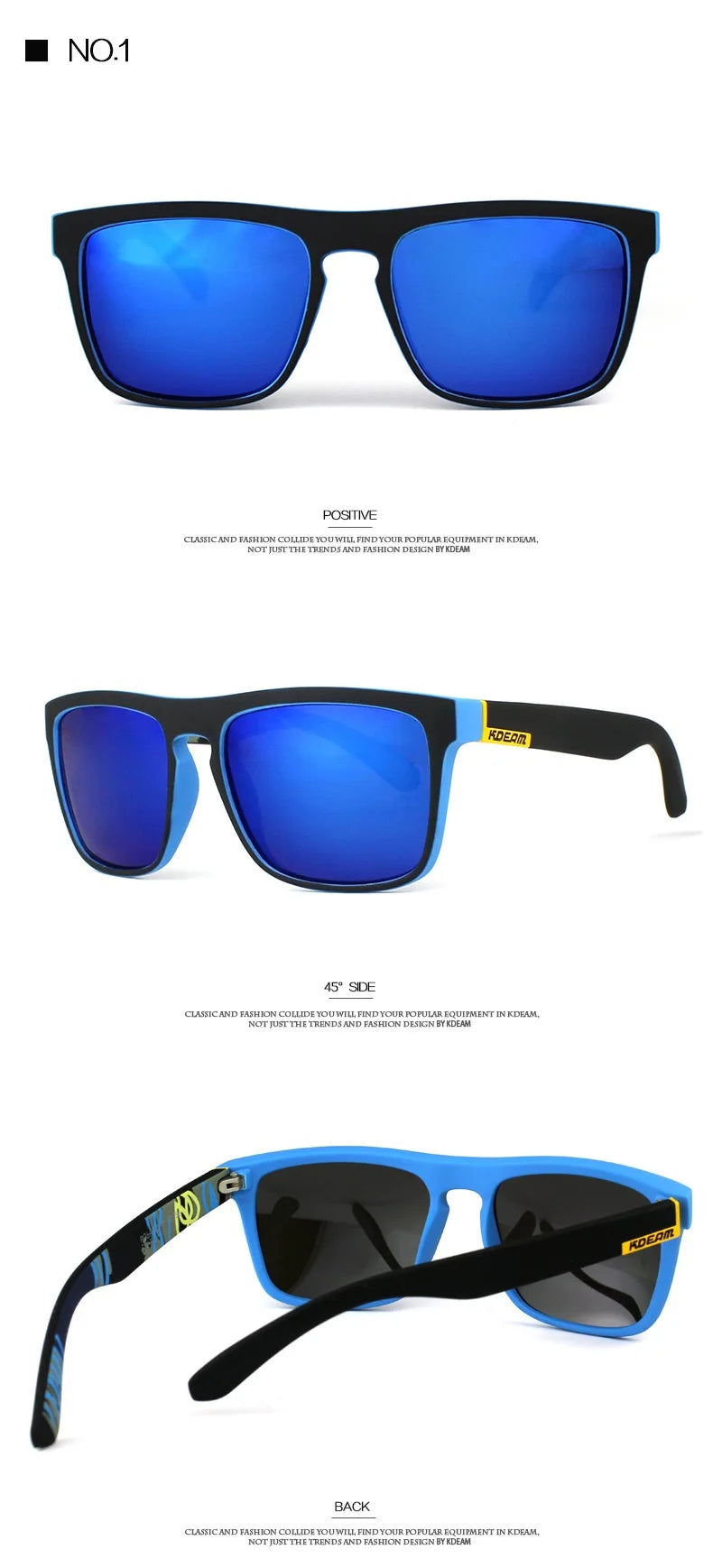 Outdoor Sport Square Myopia Lens Prescription Sunglasses Men Polarized Driving Anti-Glare Myopes Lunettes 0 -0.5 -0.75 To -6.0
