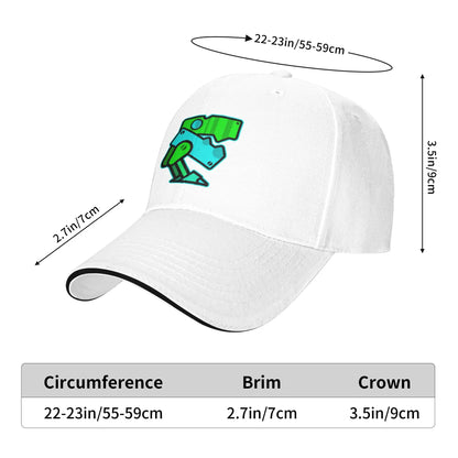 Geometry Game Dash Baseball Cap Casual Unblocked Level Sandwich Hat for Men Women Breathable Headwear Activities