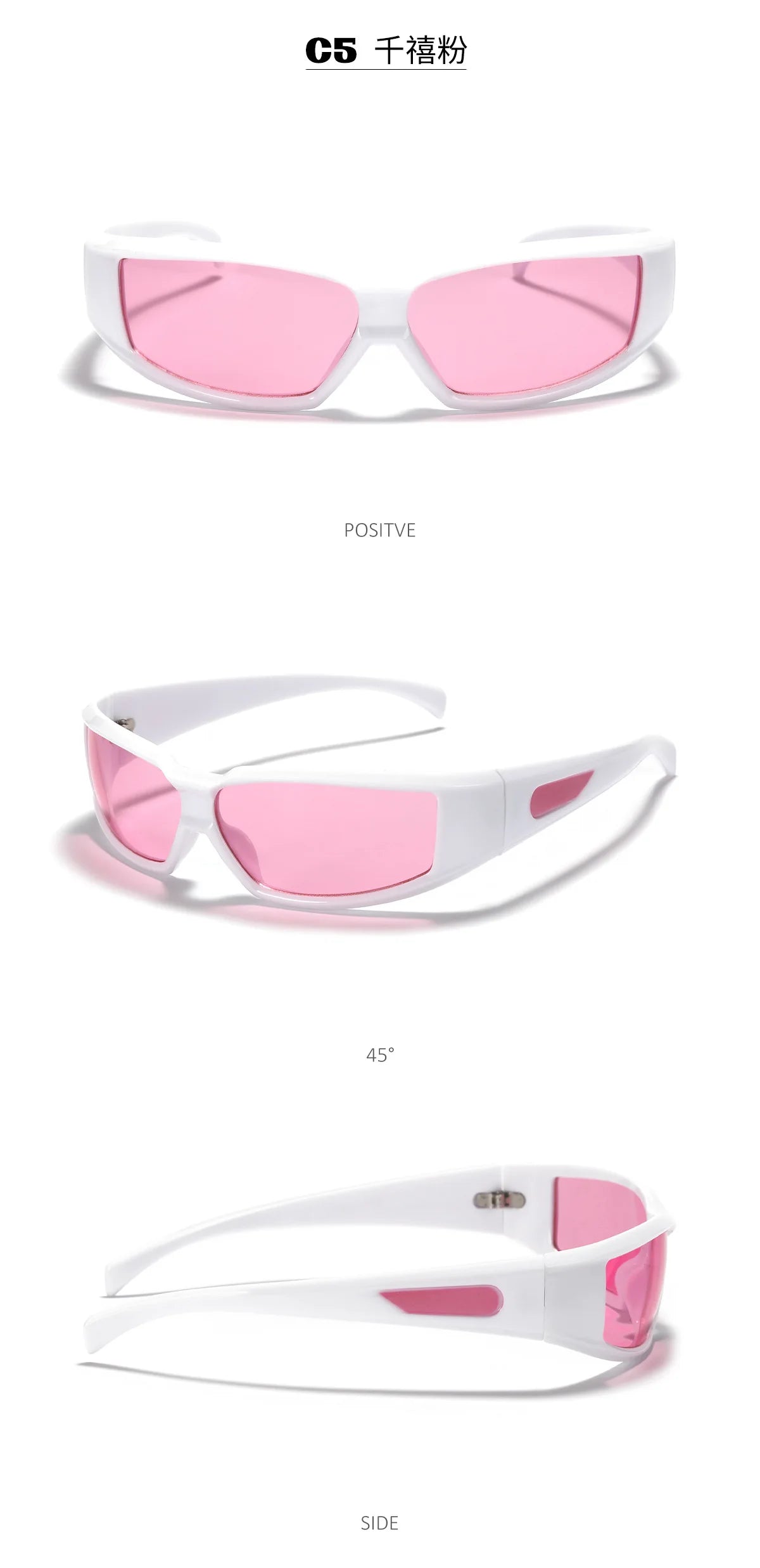KLASSNUM Women Y2k Glasses Men 2026 Trendy New Sunglasses Future Sense Of Technology Girls Silver Pink Sunglasses UV400 Eyewear
