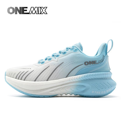 Zapatillas de running ONEMIX New Cushioning para hombre, aptas para corredores pesados, deportivas con cordones para mujer, antideslizantes, de exterior, deportivas para hombre