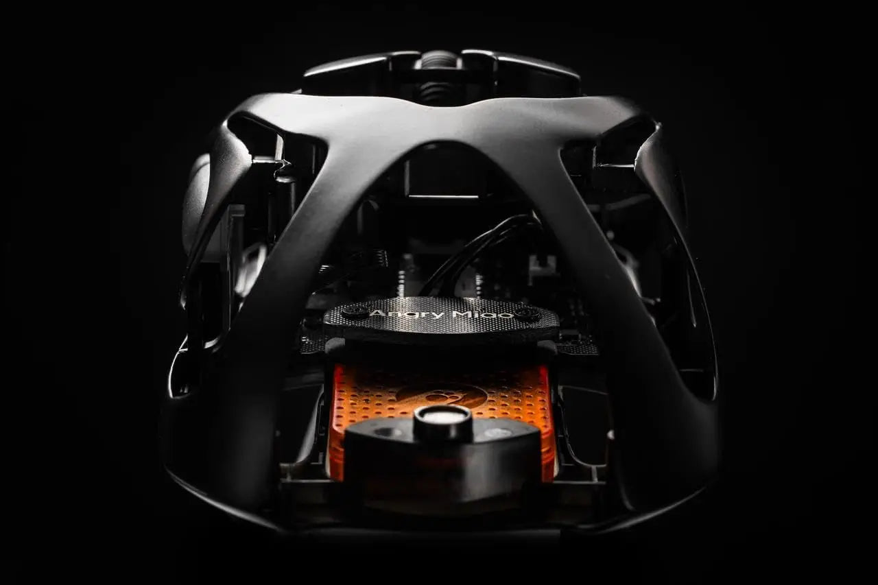 Ratón gaming inalámbrico Angry Miao Infinity de metal ultraligero hueco, intercambiable en caliente, PAW3950, doble 8K, con cable y trimodo