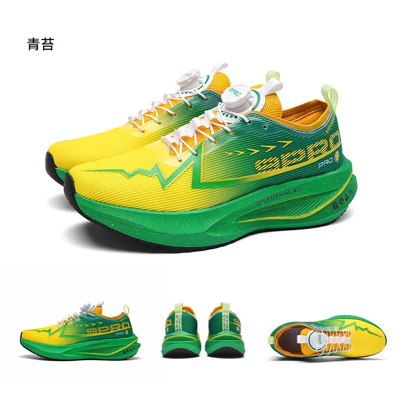Men Marathon Running Shoes Carbon Board Specialty Sports Breathable Lightweight Women's Comfortable Athletic Nonskid Sneakers