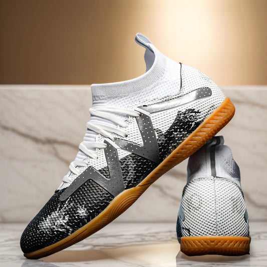High-Top Soccer Shoes for Indoor Five-a-Side Training for Men and Women Slip-Resistant and Wear-Resistant Sneakers