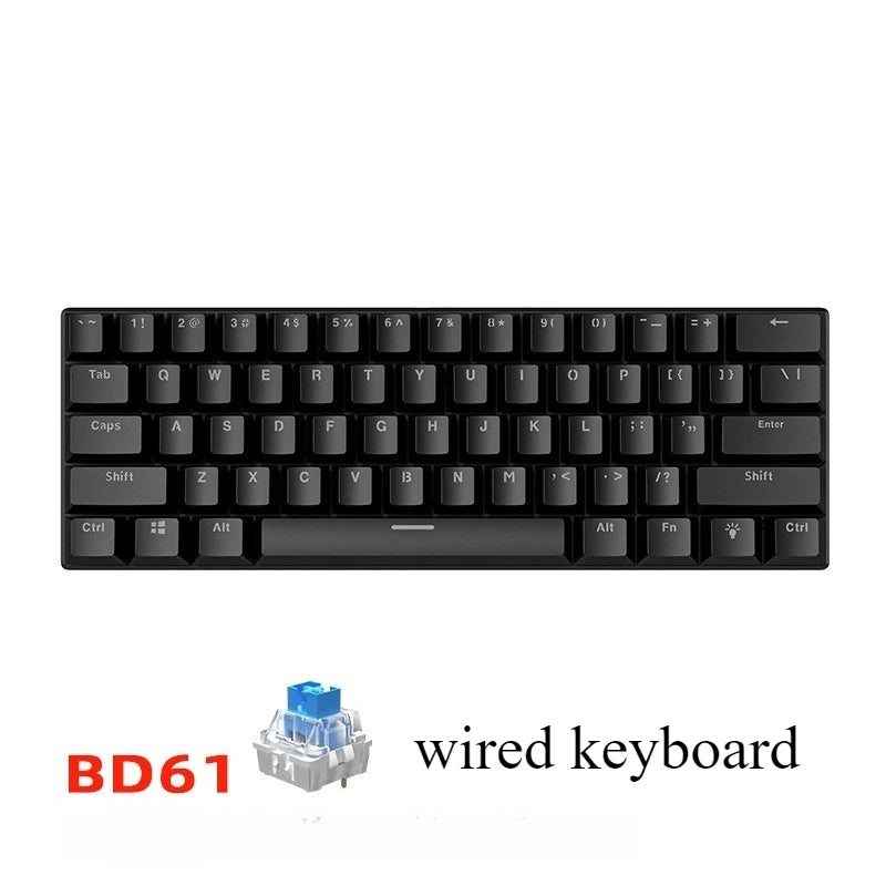 60% gaming keyboard gamer mechanical keyboards pc laptop office mini keyboard