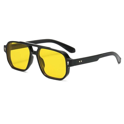 Retro Double Beam Sunnies HD Leopard Print Eyewear Unisex Polarized Sunglasses Waterproof Lightweight Anti-UV Glasses Outdoor