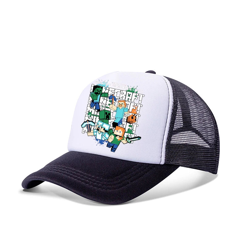 New Game Theme Hat Man Baseball Cap Male Sunshade Sunscreen Cap Minecrafted Fashion Hip Hop Caps Leisure Net Hats Birthday Gift