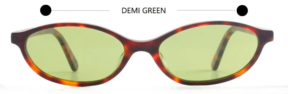 Trendy Acetate Small Oval Sunglasses Women 90'S Outfit Vintage Sun Glasses for Men Fashion Polarized Glasses  UV400 Protection