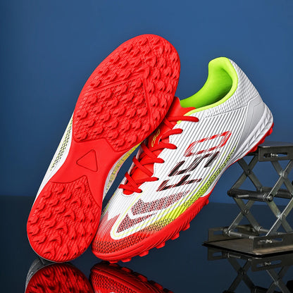 Scarpe da calcio professionali da uomo TF con tacchetti spezzati, super aderenza e antiscivolo, adatte a tutte le stagioni