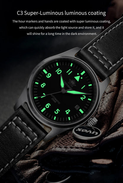ADDIESDIVE Watches For Men C3 Super Luminous 200m Waterproof Japan 8215 316L Stainless Automatic Mechanical Watch