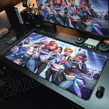 Overwatch Gaming Anime Girl Large XXL Mouse Pad HD Printing Computer Keyboard Mats Laptop Office Rubber Soft Desk Rug 900x400 mm