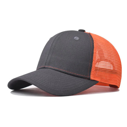 Baseball Cap Adult Net cap Shallow curved eaves Hat Unisex Summer hat Breathable hat shade Spring Autumn Cap Hip Hop Fitted Cap