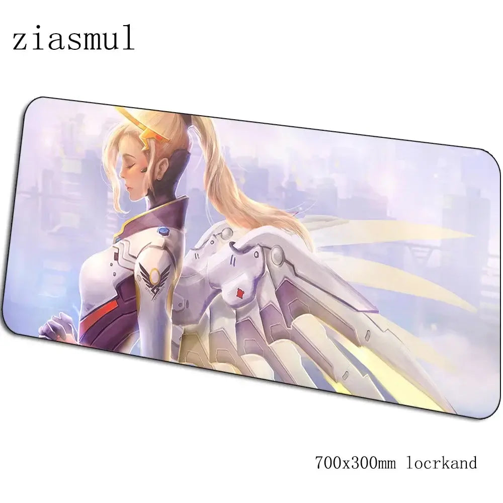 overwatch mouse pad Cartoon Computer mat 700x300x3mm gaming mousepad large Indie Pop padmouse keyboard games pc gamer desk