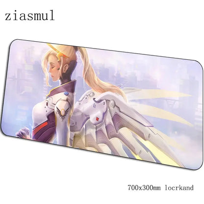 overwatch mouse pad Cartoon Computer mat 700x300x3mm gaming mousepad large Indie Pop padmouse keyboard games pc gamer desk