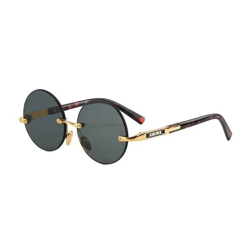 Men's Resin Sunglasses  Frameless UV400 Sunglasses Cool Eye Protection Glasses Summer Decorative Sunglasses