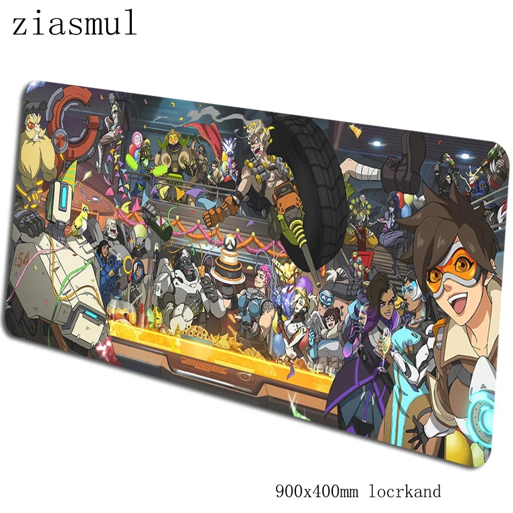 Overwatch mouse pad 90x40cm mousepads Aesthetic gaming mousepad gamer Gorgeous personalized mouse pads keyboard PC pad