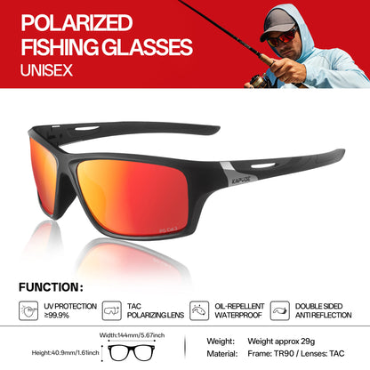 KAPVOE Outdoor Polarized Fishing Sunglasses Beach Ocean Sea Fishing Cycling UV400 MTB Sunglasses Bicycle Sports Hiking Eyewear