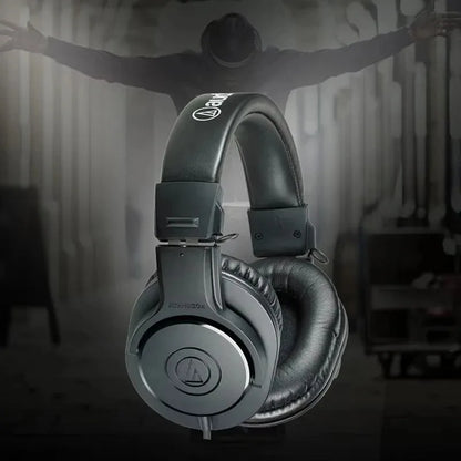 Casque audio professionnel Audio Technica M20X de haute qualité pour l'amélioration des basses, l'enregistrement et le jeu