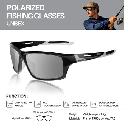 KAPVOE Outdoor Polarized Fishing Sunglasses Beach Ocean Sea Fishing Cycling UV400 MTB Sunglasses Bicycle Sports Hiking Eyewear