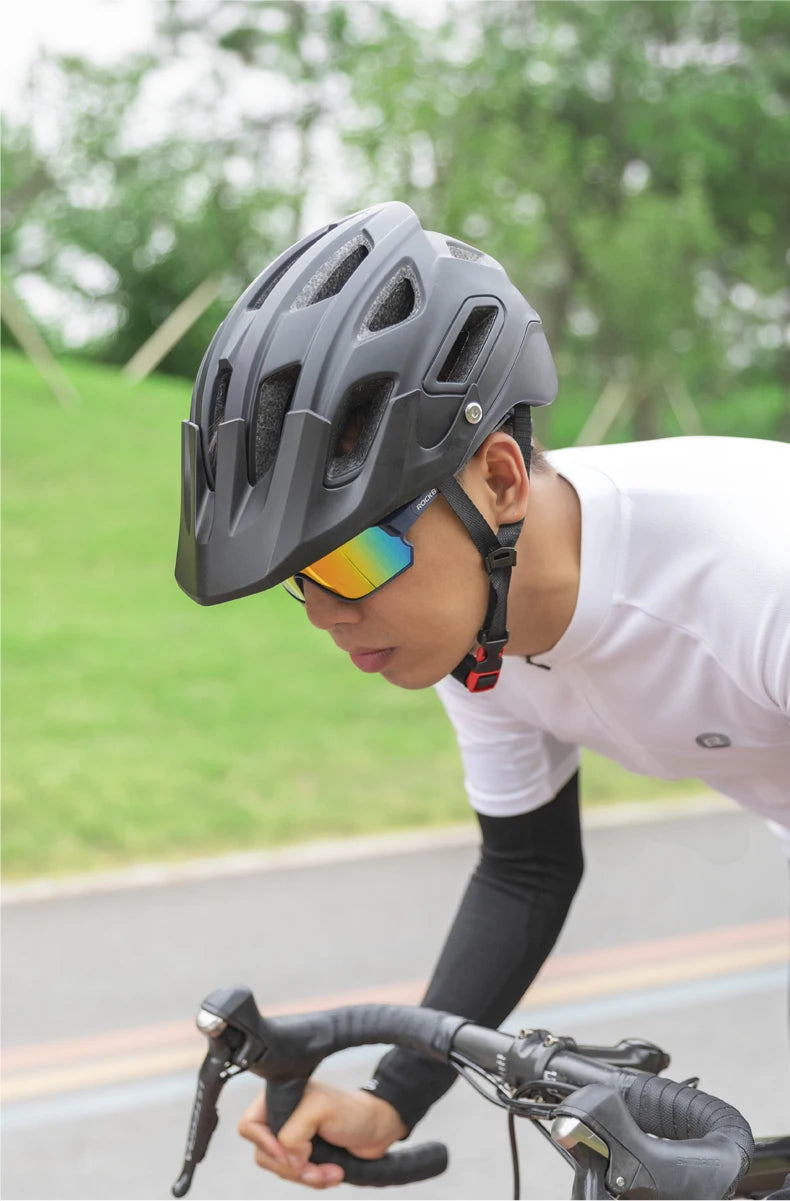 ROCKBROS Polarized Bike Glasses UV400 Sun Protection Cycling Sunglasses Ultralight Large Frame MTB Road Bicycle Eyewear Glasses