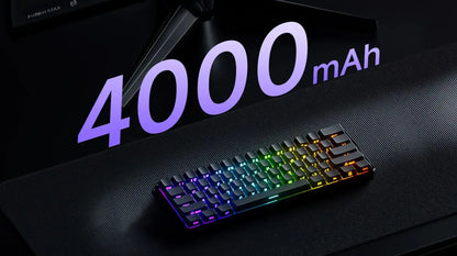 Tastiera gaming meccanica Akko MonsGeek FUN60 Ultra con switch magnetici, 60%, Rapid Trigger 8K HE/TMR, tastiera gamer personalizzata in alluminio