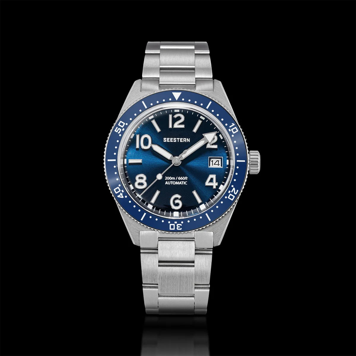 Sugess Diving Watch for Men Automatic Mechanical Wristwatches 20ATM Waterproof Sapphire NH35A Movement BGW9 Luminous New S434-2