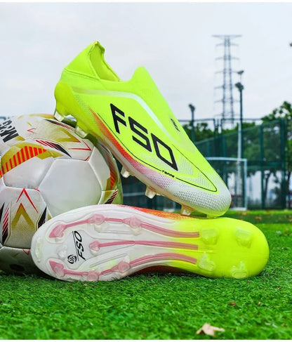 New Men's Soccer Shoes Match Football Boots Non-Slip Boys High-Quality Outdoor Sneakers Grass Cleats Hot-Selling High-Top Light