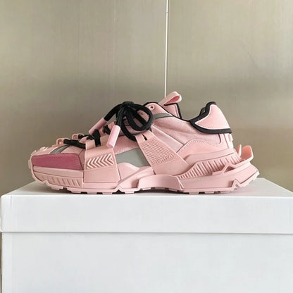 2026 Fashion Women Sneakers Size 35-46 High Quality  Platform Sneaker Men Casual Shoes Sports Running Shoes Lace Up Patchwork