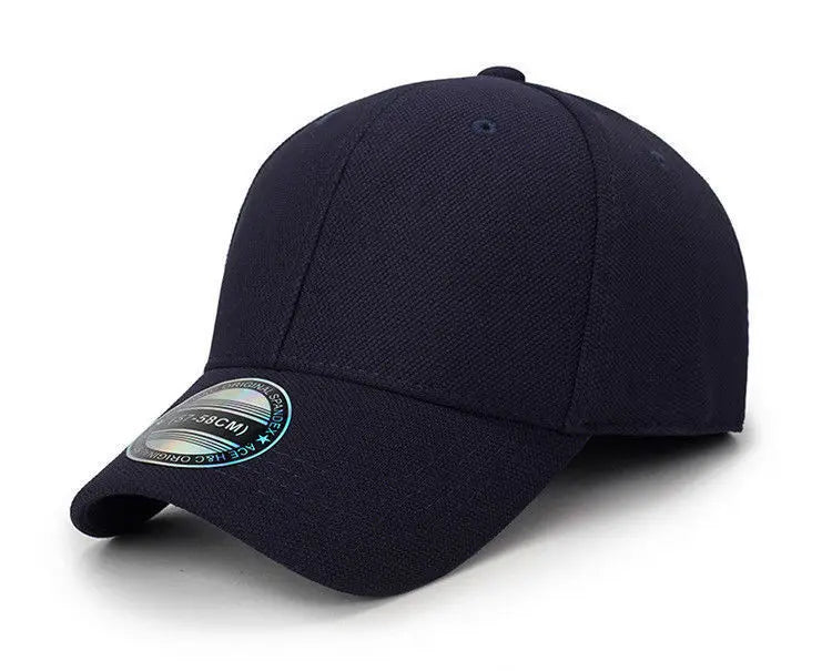 New High Quality Baseball Cap Man Fitted Closed Full Cap Mesh Cap Outdoor Breathable Sports Cotton Sun Male TruckerHat
