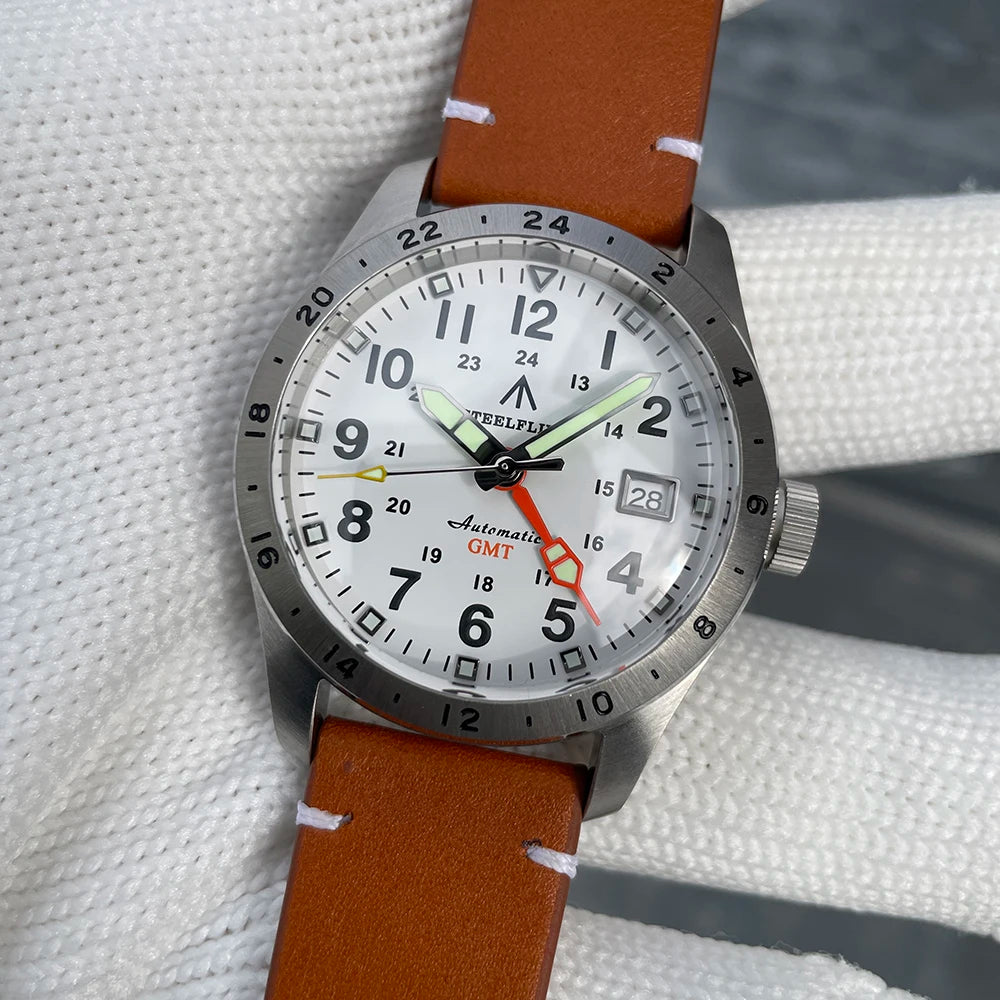 STEELFLIER Official SF792 GMT Mechanical Dive Watches Super Luminous NH34 Movement 20Bar Waterproof Luxury Stainless Steel Watch