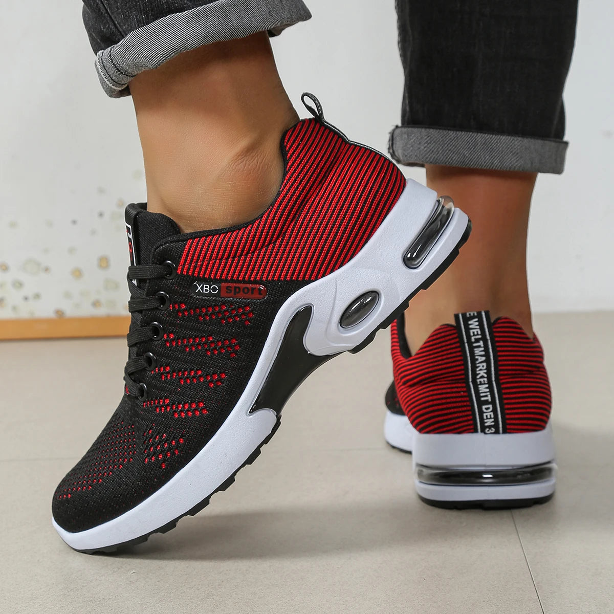 Sapatilhas de Homem Fashion Super Respiráveis com Atacadores para Corrida - Antiderrapantes, duradouras e com conforto almofadado - Sapatilhas de Moda para Homem
