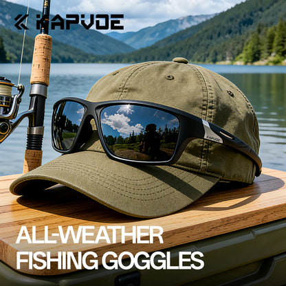KAPVOE Outdoor Polarized Fishing Sunglasses Beach Ocean Sea Fishing Cycling UV400 MTB Sunglasses Bicycle Sports Hiking Eyewear