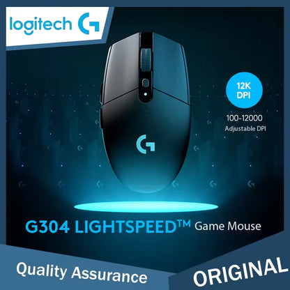 Logitech G304 Ligthspeed Wireless Gaming Mouse, Hero 12K Sensor, 12000DPI, 6 Programmable Buttons, Compatible PC MacOS