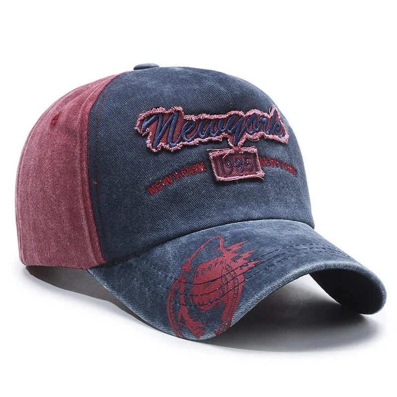 New Hat Spring and Summer European and American Sunscreen Baseball Cap Men's Washed Old Outdoor Casual Cap Women's Retro Sun Hat
