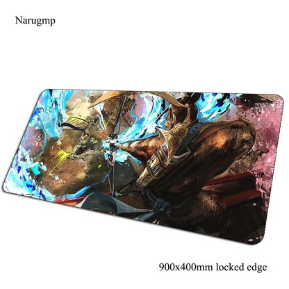 Overwatch-muismat voor verjaardag, computermat 900x400x3mm, grote gaming-muismat, cadeau, bureauonderlegger voor muis en toetsenbord, pc-gamer
