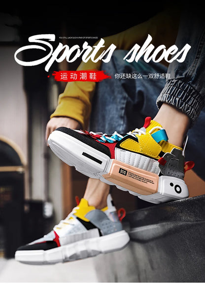 Shoes Men Sneakers Male Casual Men's Shoes Tennis Luxury Shoes Trainer Race Breathable Shoes Fashion Loafers Running Shoes for Men