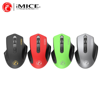 Silent 2.4G USB Wireless Mouse Battery Style Optical Tracking Computer Mice Receiver Soundless Mice For Office Laptop Ipad Mac
