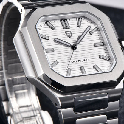 Reloj cuadrado de cuarzo para hombre PAGANI DESIGN New V2, marca de lujo premium, deportivo, resistente al agua, de zafiro y acero inoxidable
