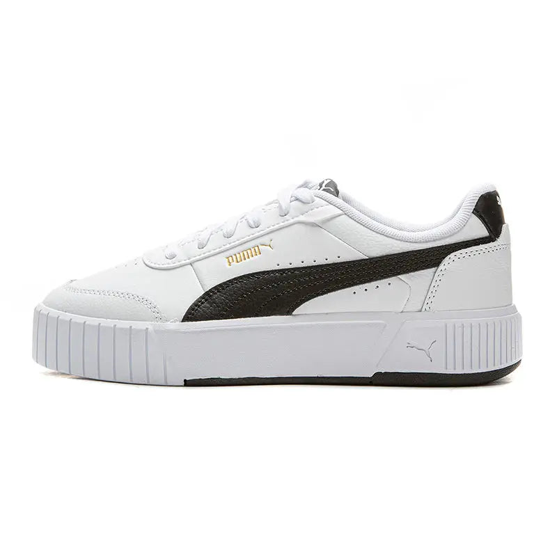 Baskets basses Puma Carina, confortables, souples et durables, blanches, 402637-02