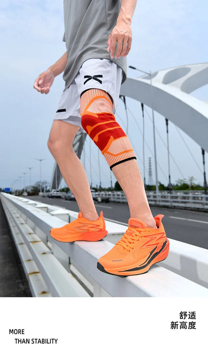 Ténis de Corrida NOVOS com Placa de Carbono para Maratona, Homem e Mulher, Desportivos, Respiráveis, Leves, Confortáveis, Antiderrapantes e Casuais