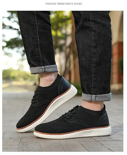 Mocasines deportivos de malla para hombre, calzado antideslizante de corte bajo, zapatos casuales deportivos, superventas, zapatos de diseño 2025