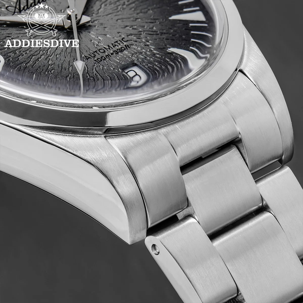 Orologio subacqueo da uomo ADDIESDIVE AD2508 luminoso, impermeabile 100M, in acciaio inossidabile 316L, movimento 8215, automatico meccanico