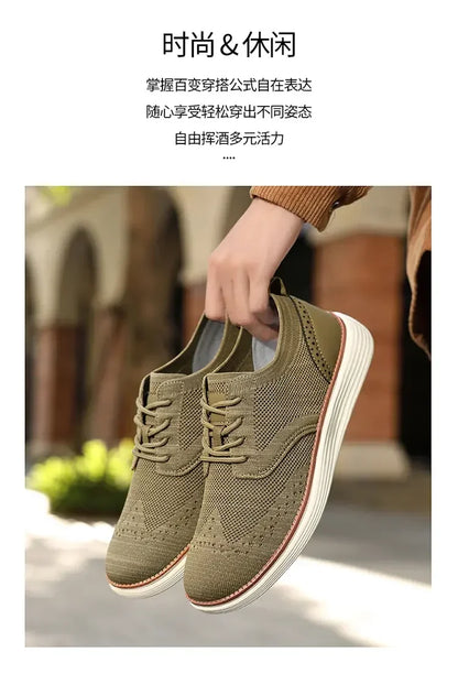 Mocasines deportivos de malla para hombre, calzado antideslizante de corte bajo, zapatos casuales deportivos, superventas, zapatos de diseño 2025