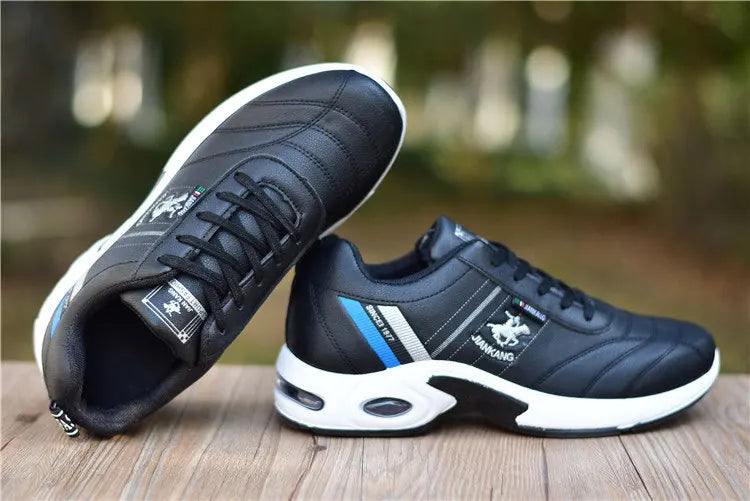 Men's leather sneakers Casual versatile shoes Outdoor non slip running footwear Fashion men's board shoes Zapatos Homme