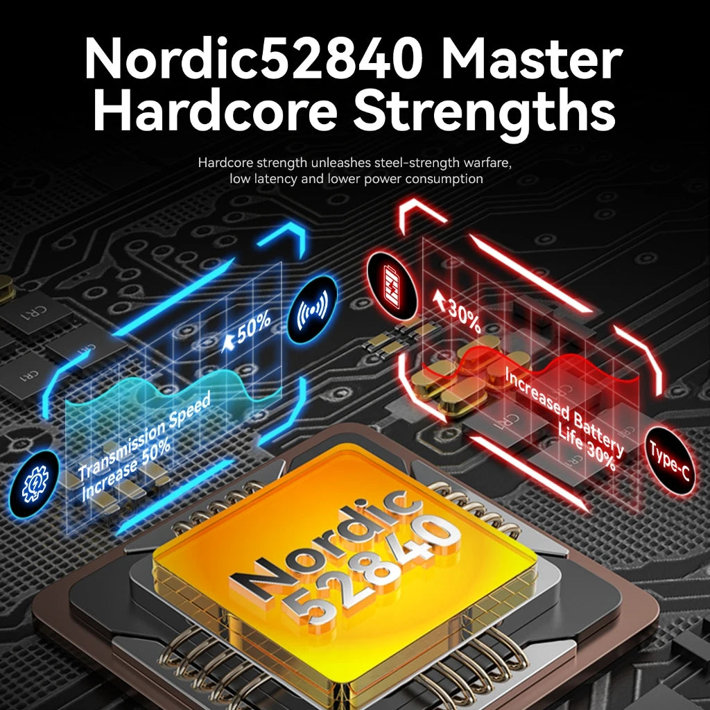 Ratón gaming Attack Shark R6 ultraligero de 38g, PAW3950, tasa de sondeo 8K, inalámbrico, Nordic 52840, 24000DPI, triple modo